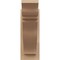 Ekena Millwork 6-in W x 16-in D x 16-in H Funston Trad Rough Cedar Woodgrain TimberThane Outlooker, Primed Tan OUTUR060X16X16FST04RCPR - alternate 4